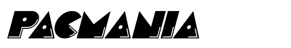 Pacmania font preview